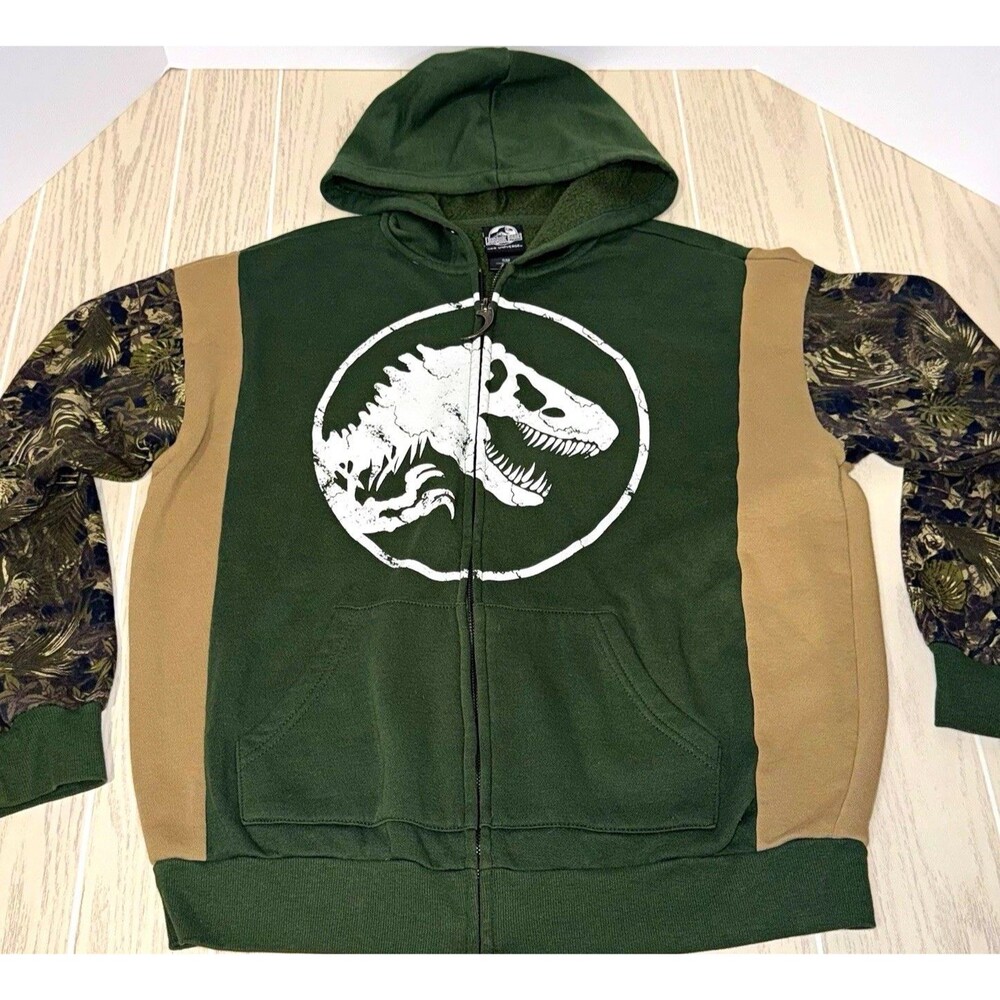 Jurassic Park Her Universe Clever Girl Full Zip Hoodie Green Size Women Small